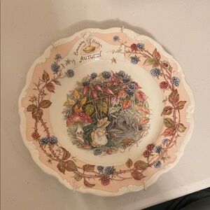 Brambly Hedge Autumn Plate